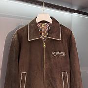 Louis Vuitton LV Brown Suede Jacket - 5