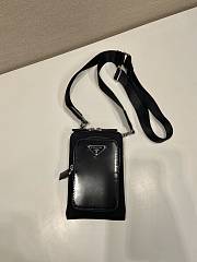 Prada Phone Crossbody Bag Black 18x11.5cm - 3