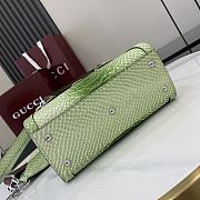 Gucci Diana Mini Python Tote Bag Green 20x16x10cm - 4