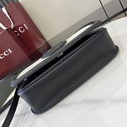 Gucci Blondie Small Top Handle Bag Black 26.5x16.5x8.5cm - 5