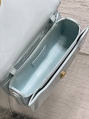 Dior Small 30 Montaigne Top Handle Bag Blue Patent 19x10x8cm - 4