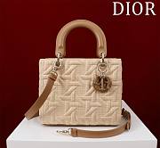 Dior Medium Lady Bag Beige 24x20x11cm - 1