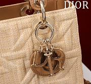 Dior Medium Lady Bag Beige 24x20x11cm - 2