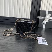 Chanel 24k Vanity Black Lambskin 17cm - 3