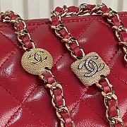 Chanel 24k Vanity Red Lambskin 17cm - 4