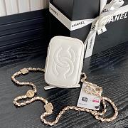 Chanel Vanity White Bag 11x8.5x7cm - 3