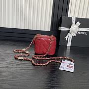 Chanel Vanity Red Bag 11x8.5x7cm - 6