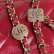 Chanel Vanity Red Bag 11x8.5x7cm - 5