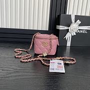 Chanel Vanity Pink Bag 11x8.5x7cm - 1