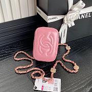 Chanel Vanity Pink Bag 11x8.5x7cm - 3