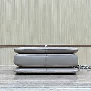 Chanel Top Handle Trendy Grey Lambskin Silver Bag 25cm - 6