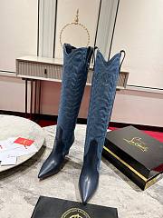 Christian Louboutin Santia Botta 85mm Boots Denim - 3