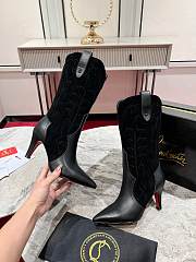 Christian Louboutin Santiabooty 85mm Low Boots Black - 3