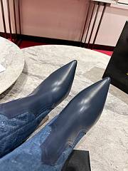 Christian Louboutin Santiabooty 85mm Low Boots Denim - 5