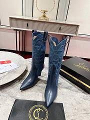 Christian Louboutin Santiabooty 85mm Low Boots Denim - 2