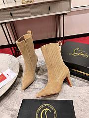 Christian Louboutin Santigag 85mm Low Boots Beige - 4