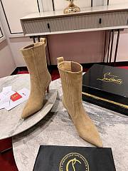 Christian Louboutin Santigag 85mm Low Boots Beige - 3