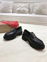 Christian Louboutin CL Moc Lug Black Loafer - 2