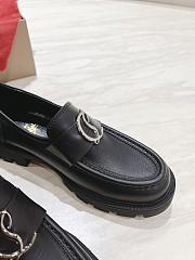 Christian Louboutin CL Moc Lug Black Loafer - 3