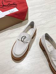 Christian Louboutin CL Moc Lug Black Leather Loafer - 2