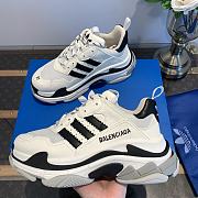 Balenciaga Triple S Adidas White Black Sneaker - 2