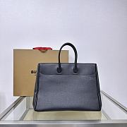 Burberry Medium Rocking Horse Tote Black 35.5x18x28cm - 3