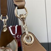 Gucci B Medium Shoulder Bag Beige Dark Brown 49x46x4cm - 6