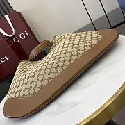 Gucci B Medium Shoulder Bag Beige Dark Brown 49x46x4cm - 4