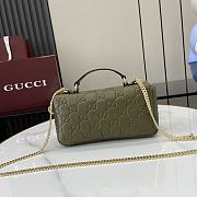 Gucci GG Milano Mini Top Handle Bag Green 21x12.5x4.5cm - 5