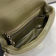 Gucci GG Milano Mini Top Handle Bag Green 21x12.5x4.5cm - 2
