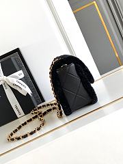 Chanel Mini Flap bag Fleece Gold Black 18x12x6cm - 5
