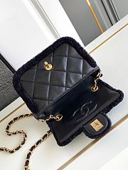 Chanel Mini Flap bag Fleece Gold Black 18x12x6cm - 3