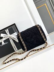Chanel Mini Flap bag Fleece Gold Black 18x12x6cm - 4