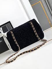 Chanel Flap bag Fleece Gold Black 23.5x16x7.5cm - 3