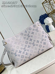 Louis Vuitton LV Bella Tote Mahina Bag Grey 32x23x13cm - 4