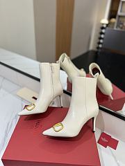 Valentino White Boots Heel 8cm - 3