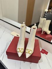 Valentino White Boots Heel 8cm - 2