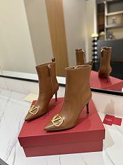 Valentino Brown Boots Heel 8cm - 2