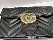 Gucci Marmont Matelassé Mini Bag Black 20x13x6cm - 2