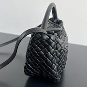 Bottega Veneta Mini Cobble Top Handle Black 23x11x8cm - 5