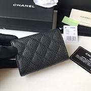 Chanel Wallet Black Caviar Gold 10.5x7.5x3cm - 2