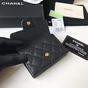 Chanel Wallet Black Caviar Gold 10.5x7.5x3cm - 3