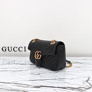 Gucci Marmont Small Black Bag 26x15x7cm - 2