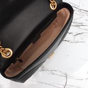 Gucci Marmont Small Black Bag 26x15x7cm - 4