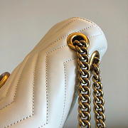 Gucci Marmont Shoulder Bag White 26x7x15cm - 2