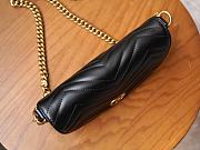 Gucci Marmont Crossbody Bag Black 20x15x4cm - 3