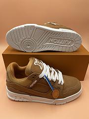 Louis Vuitton LV Trainer Beige Sneaker - 4