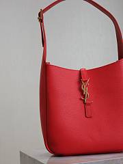 YSL LE 5 À 7 Small Red Leather 23x22x8.5cm - 4