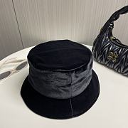 Prada Black Velvet Hat - 3