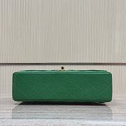 Chanel Flap Bag Green Caviar Gold 23cm - 6